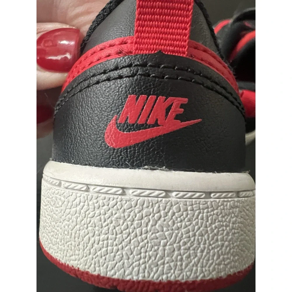 Nike Court Borough Low Recraft TD Toddler Shoes‎ Size 5C Red Black BQ5453-007